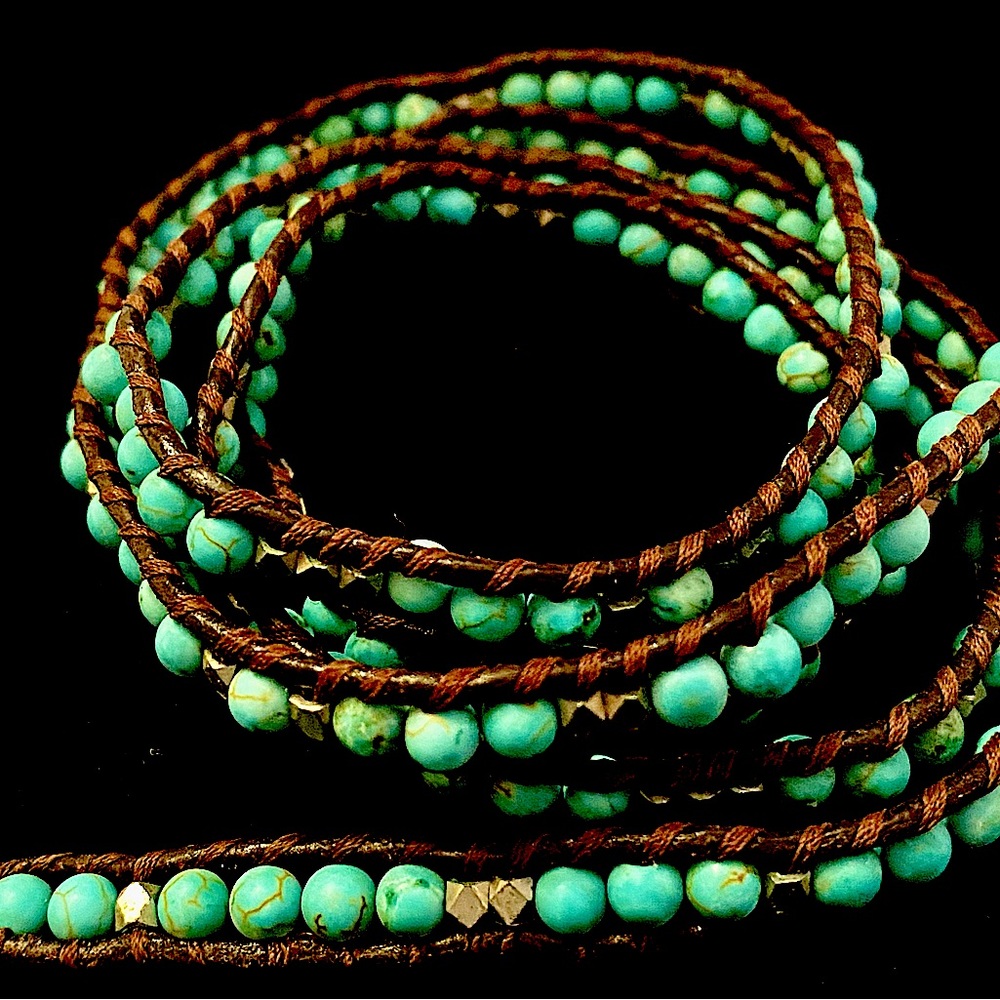 Turquoise wrap Bracelet or Choker